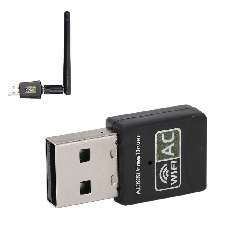Ejoyous USB Adapter, 600Mbps Dual Band 2.4G 5.8G Support AP Mode IEEE 802.11g Network Adapter for Laptop Desktop PC for Vista/XP/2000/7/8/10, Linux, OS X