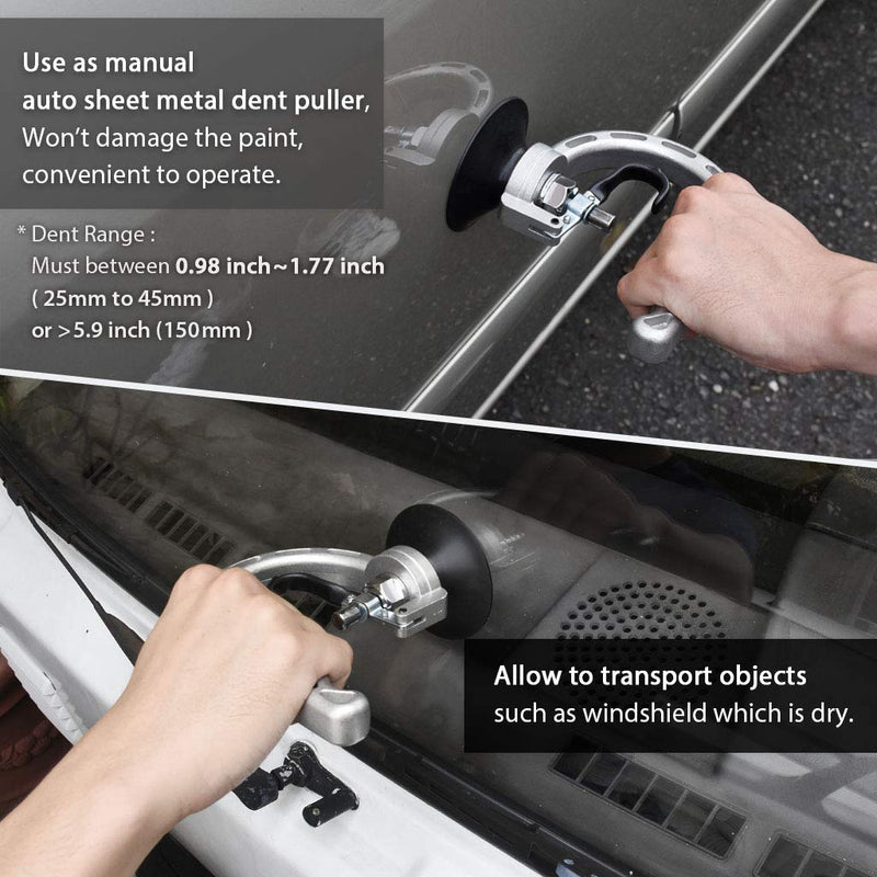 FIRSTINFO A1504A Powerful Suction Cup Aluminum Dent Puller-2.95 inch for Paintless Dent Removal 75mm