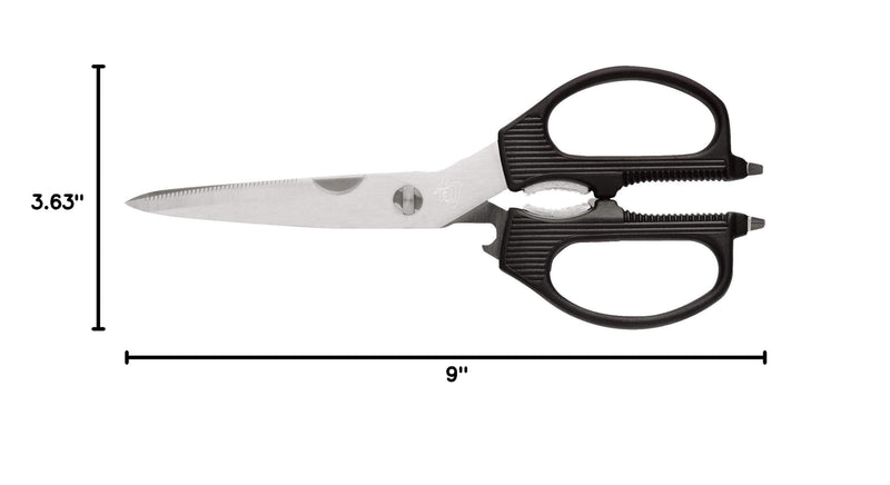 Shun Multi Purpose Kitchen Shears, Heavy Duty Cooking Scissors, Durable 420J2 Stainless Steel, Detachable Blades for Easy Cleaning, Kitchen Shears for Professional and Home Chefs