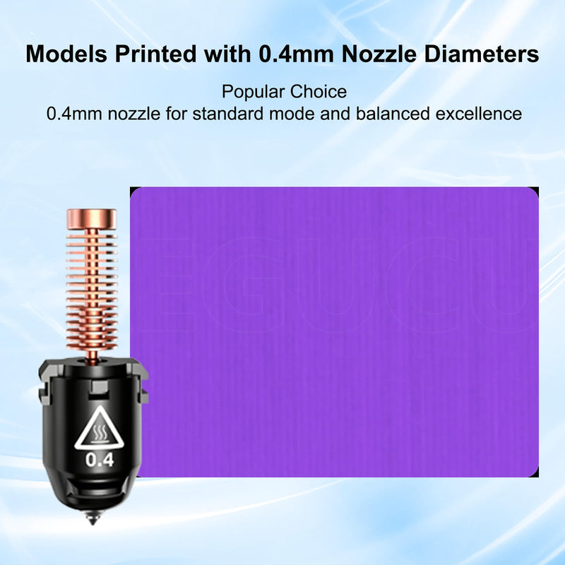 1 PK Original 0.4mm AD5M Nozzle for Flashforge AD5M/AD5M Pro, 280℃ AD5M High Flow Hotend with 32mm³/s and 3-Second Quick Release, OEM Replacement Part for flashforge AD5M Accessories 0.4mm AD5M Series Nozzle