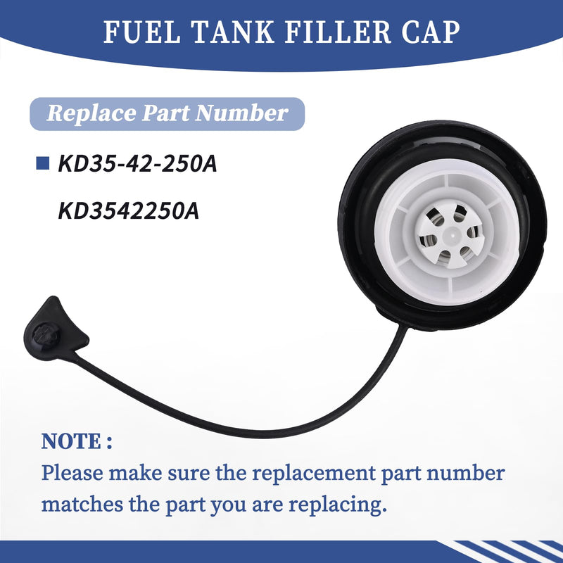 KD35-42-250A KD3542250A Fuel Tank Filler Cap Compatible with Mazda 3 6 CX-3 CX-9 CX-5 2013-2019 Car Gas Cap