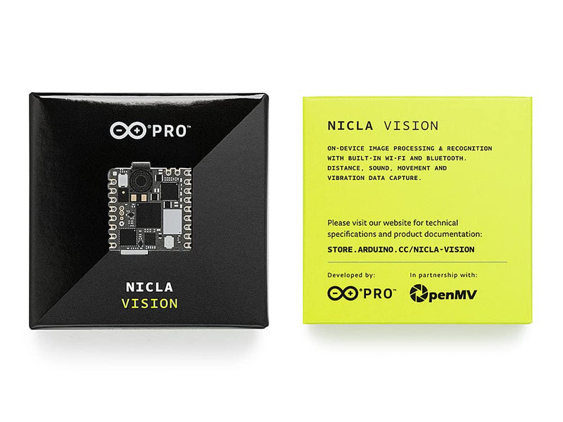 Arduino Nicla Vision [ABX00051] – Compact Vision AI Board with 5MP Camera, Edge AI Processing, and Integrated Connectivity for IoT & Machine Learning Applications