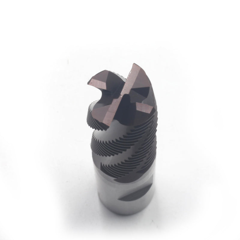 HFS(R) Roughing End Mill Square End Mill 4 Flute M42 8% Cobalt TiAlN for Steel 5/8" Dia. 5/8" Cutting Dia