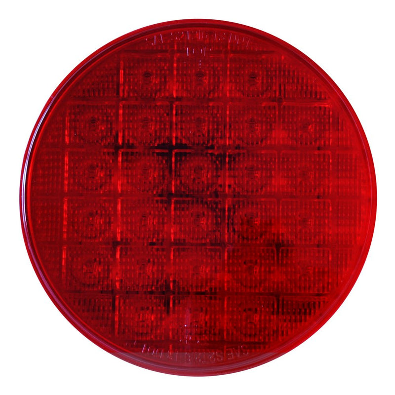 Grand General 74892 Red 4" Smart Dynamic LED Sealed Light Red/Red Sequential