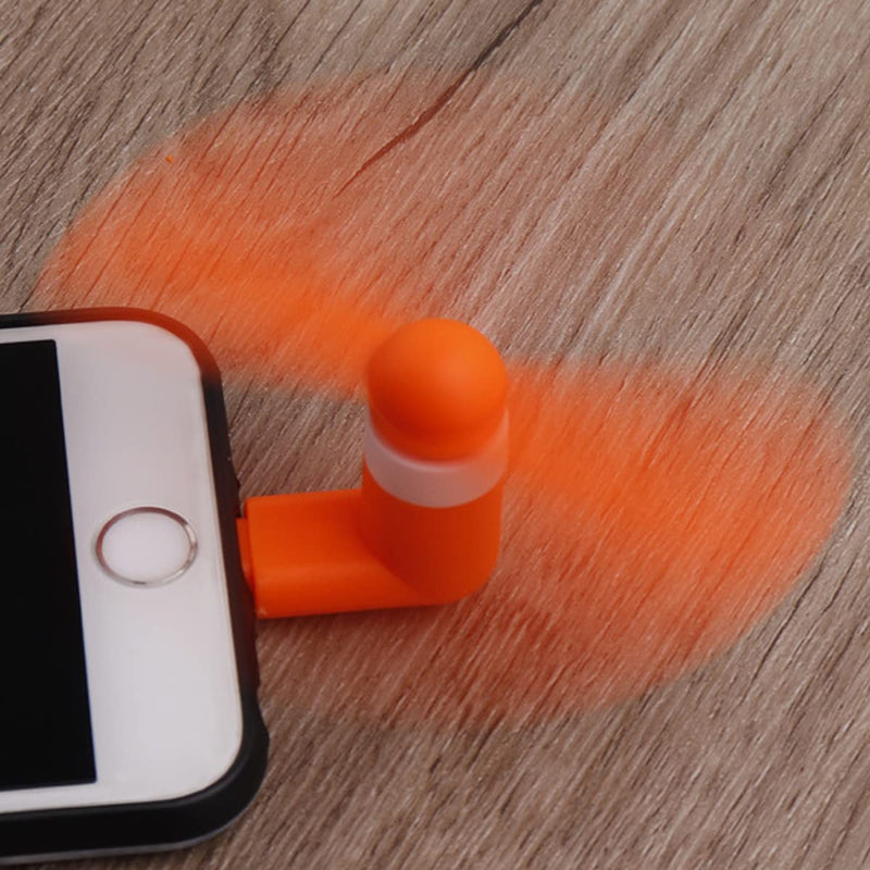 Mini Cell Phone Fan, Lightning Port Compatible for iPhone, iPad Colorful (6 Pack)