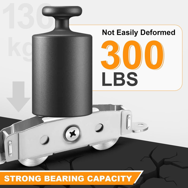 2 Pcs Sliding Patio Door Roller 304 Stainless Adjustable Sliding Door Wheel | Adjustable 304 stainless steel sliding door rollers, 300 lbs heavy load, replacement hardware for patio glass sliding doors