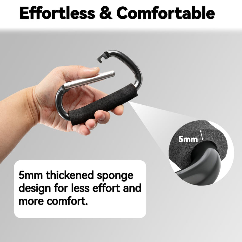 TERPINK Carabiner Hook Compatible with Turtlebox Ranger | for Original and Grande Speakers, Aluminum Clip Ultra-Strong Outdoor Speaker Attachment, for Camping Travel Not for Climbing Black