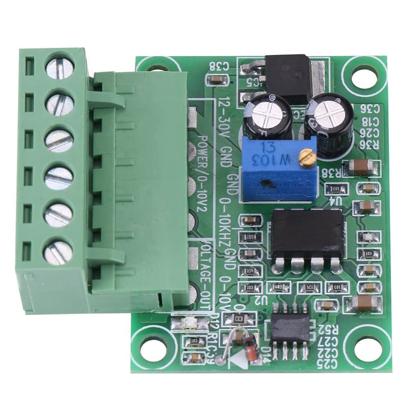 0-10KHz to 0-10V Frequency to Voltage Converter Module F/V Digital to Analog Board for Switching PLC and VFD Inverter PWM to Voltage Digital Analog Board