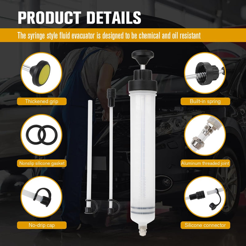 Fluid Extractor, Automotive Fluid Extractor Pump Manual Fuel Suction & Filler, Efficient Oil Extractor Pump for Fluid Extraction (500CC 500CCnew style