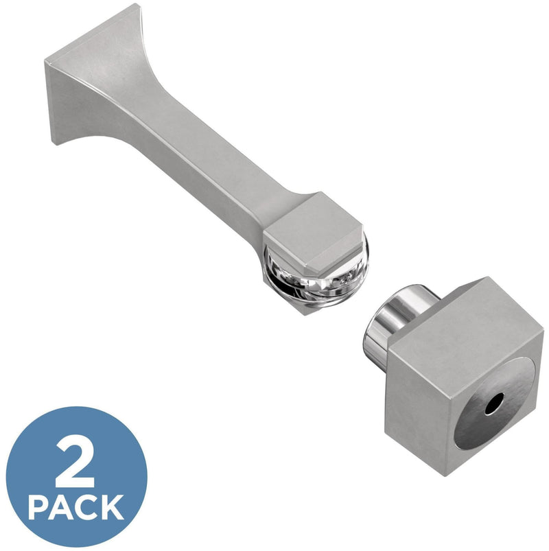 Franklin Brass Classic Edge (2-Pack) 3" Magnetic Door Stop Modern Gold Magnetic Door Catch Stoppers for Bottom of Door Holder to Keep Door Open Protects Wall Solid Rigid Magnet Door Stop B47313K-117-C 3 inches