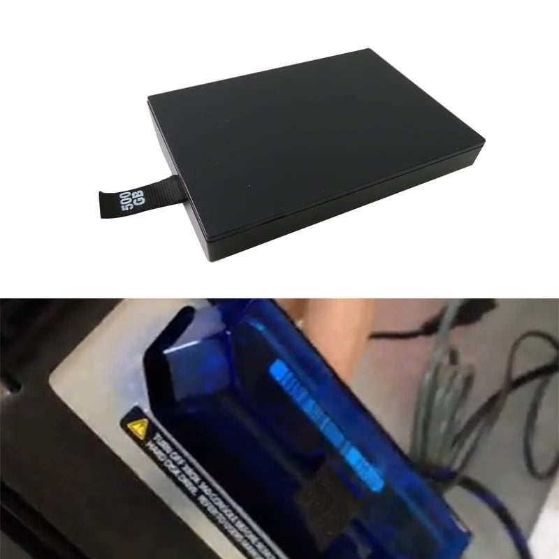 500GB Replacement Internal HDD Hard Drive Disk Compatible with Xbox 360 Slim Xbox E Games 500GB