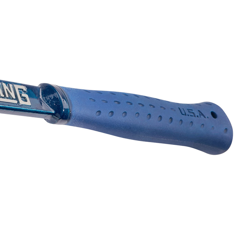 ESTWING Ultra Series Hammer - 15 oz USA Made Short Handle Rip Claw Framing Hammer with Smooth Face & Shock Reduction Grip - E6-15SR Smooth Face (Short Handle)