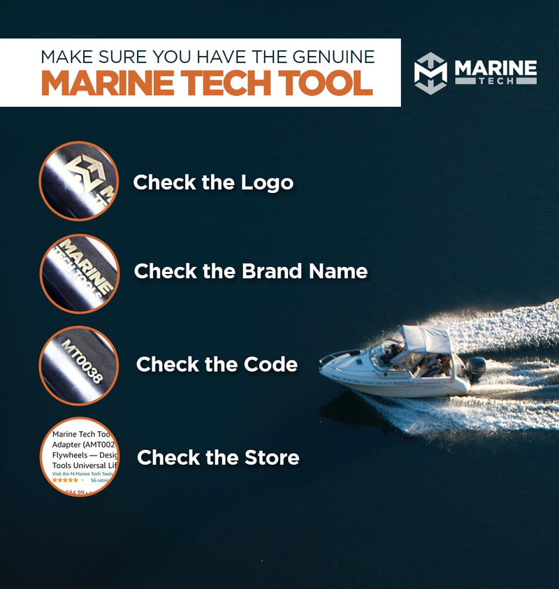 Marine Tech Tools Trim Tilt Impact Tool, Hydraulic Cap Remover Tool, Fits Standard Air Hammer 10mm Shank, Outboard Tilt Trim Ends Caps Removal, Boating Kit