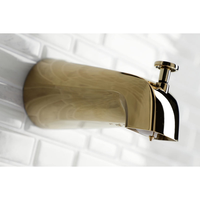 Kingston Brass K188A7SB 5-1/4 Inch Zinc Tub Spout with Diverter, Brushed Brass