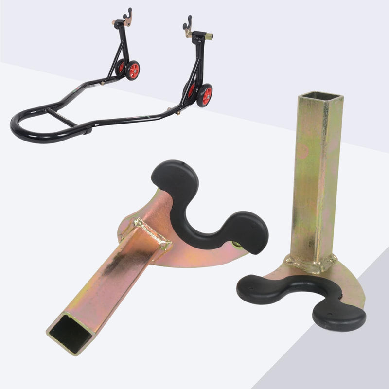 MOTO4U Motorcycle Rear Wheel Stand U Supporter with Rubber Protecotor (U Shape with Rubber Protecotor)
