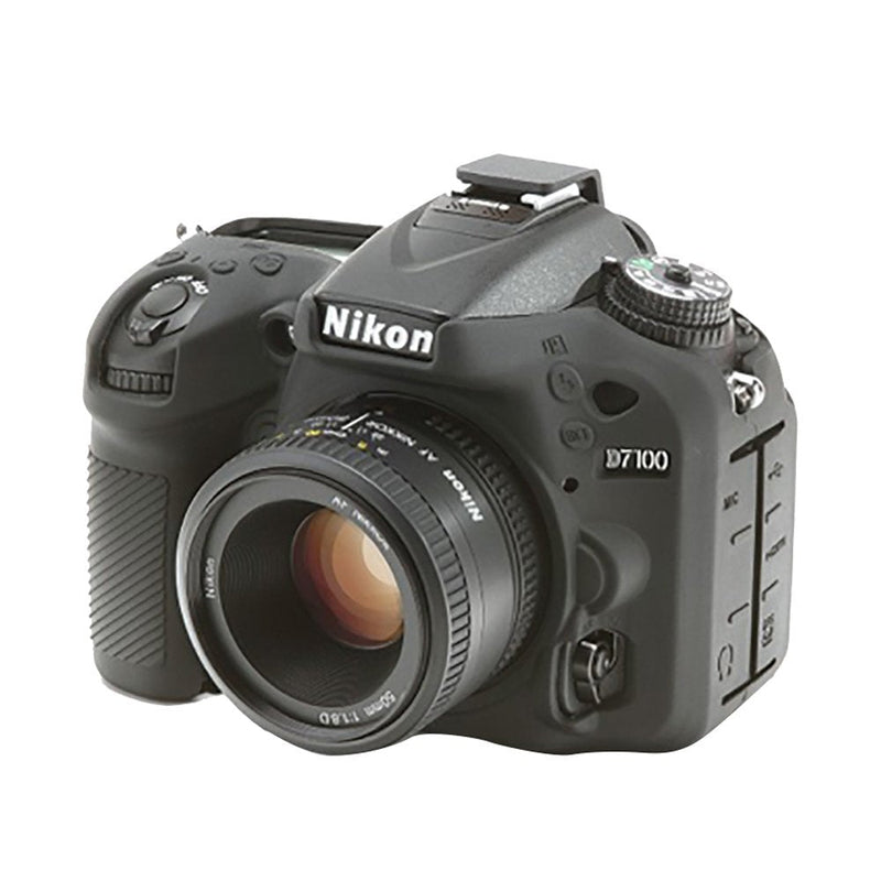 easyCover Silicone Protective Camera Case compatibe for Nikon D7100 / D7200 black