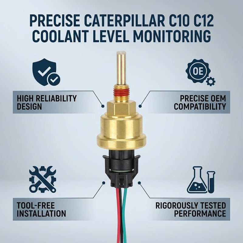 Coolant Level Sensor for Automotive Engine 9-32V Liquid Level Sensor Automotive Coolant Sensor