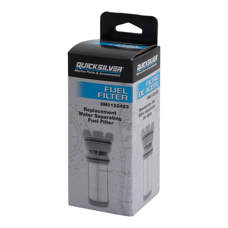 Quicksilver 8M0122423 Fuel Filter Element for Select Mercury Outboards and MerCruiser Sterndrive Engines