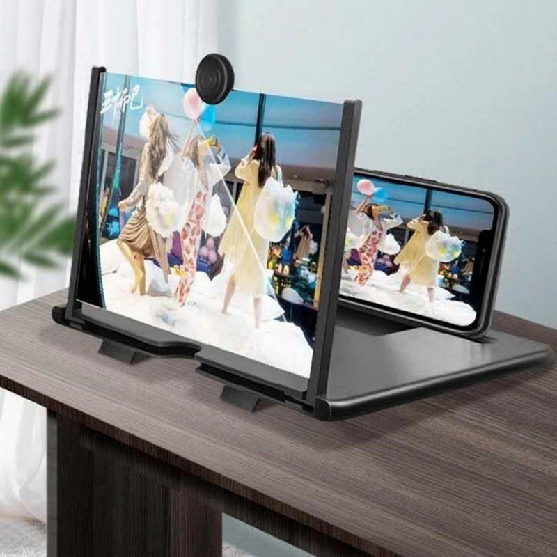 1Pc 3D HD Screen Expanders for Movies Videos Gaming Screen Magnifier with Adjustable Angle Design Amplifier Desktop Magnifying for Seniors Reading