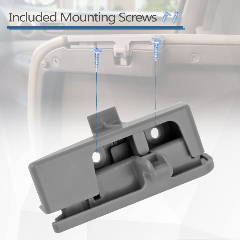 Front Center Console Lid Latch Compatible with 2005-2012 Toyota Tacoma Interior Armrest Console Latch Replacement #58910AD030B0 – Gray 41042