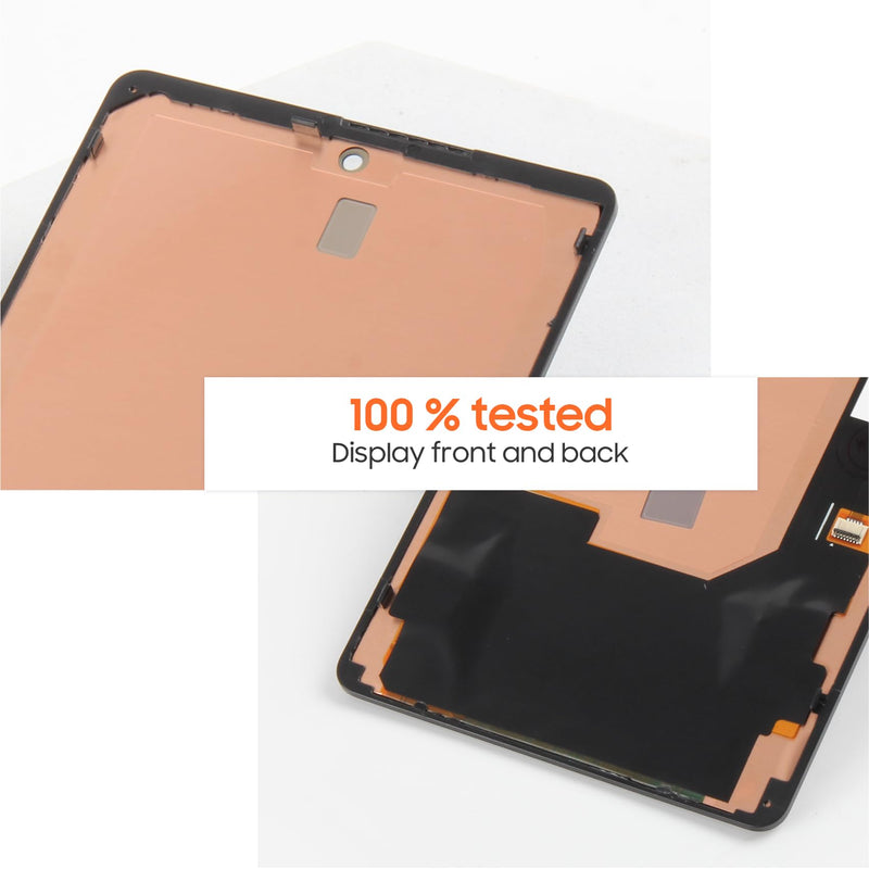 OLED Screen Replacement for Google Pixel 6 6.4", with in-Display, Full Assembly & Complete Repair Tool Kit for Google Pixel 6 GB7N6, G9S9B, G8VMU - Vivid Display (Black) Black