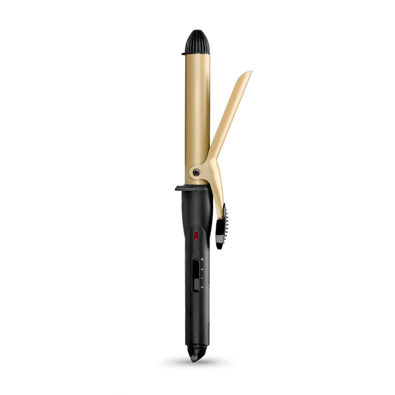 TRESemme Classic Curling Tong, Large 25mm Ceramic curling iron, Defined Curls, Long lasting results Gold