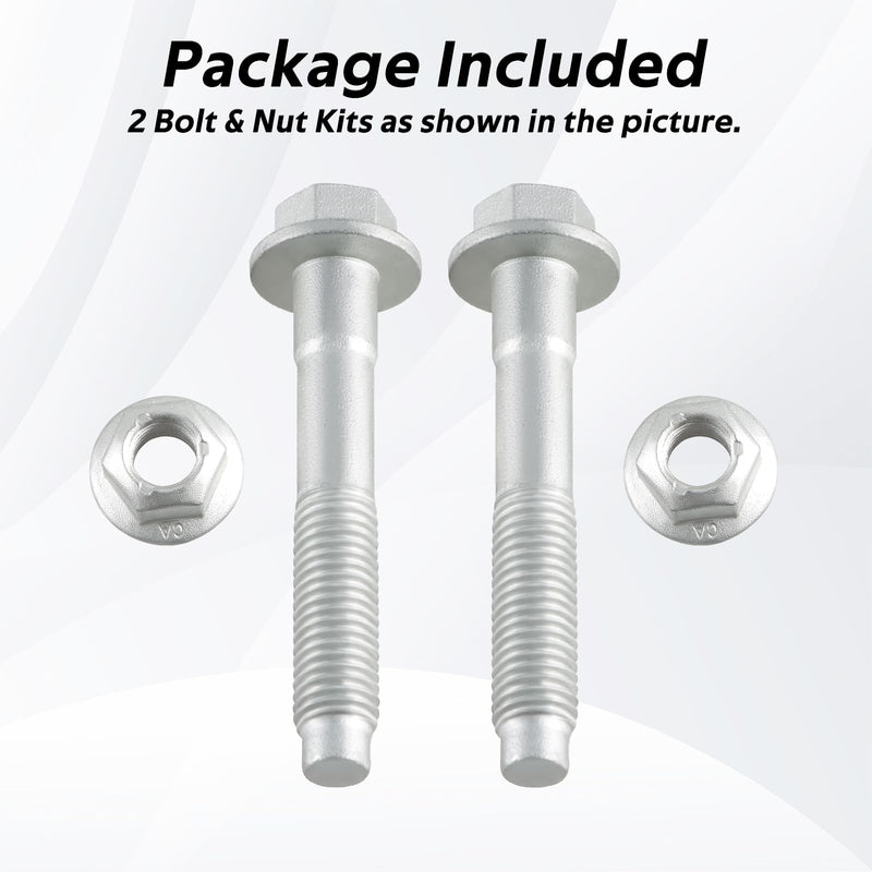 Pair of M14 Front or Rear Shock Absorber Mount Bolt & Nut Kits Compatible with Dodge Ram1500,Ram2500,Ram3500,Ram4500,Ram5500 Replace#:6502818, 6502698