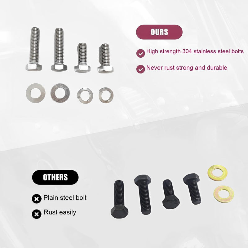1 Inch Lowering Kit for 2009-2025 Harley Touring, Street Glide, Electra Glide, Road Glide, Road King, Ultra Limited, Special CVO (1" Lowering Link Kit-Black) 1" Lowering Link Kit-Black