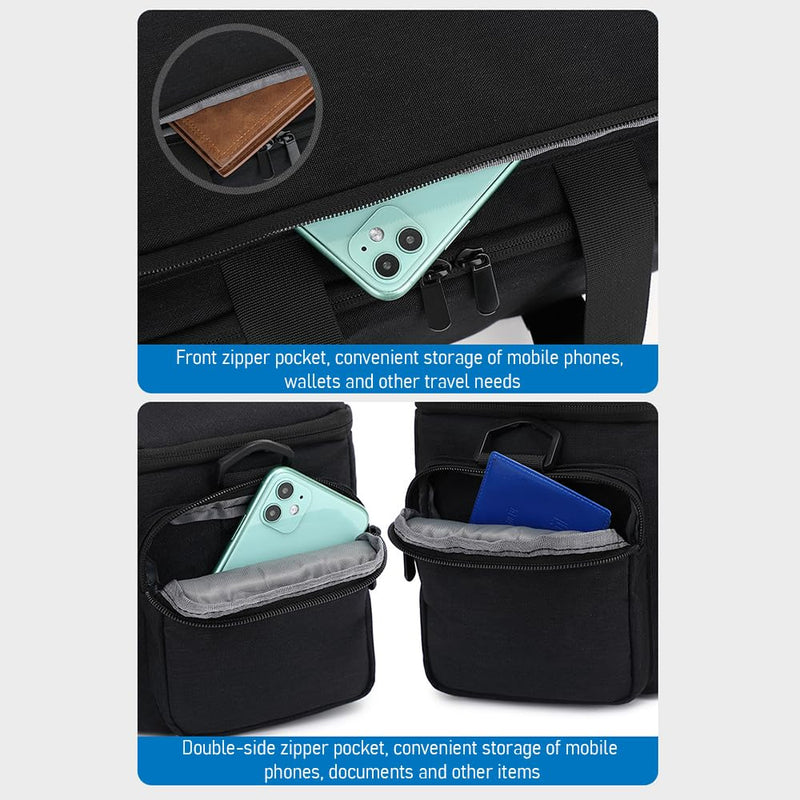 Andoer Camera Case Small Camera Bag Travel Camera Shoulder Bag Water-Resistant Shock-Proof Camcorder Bag DSLR Camera Bag for Mirrorless Camera with Removable Dividers and Shoulder Strap for Women Men