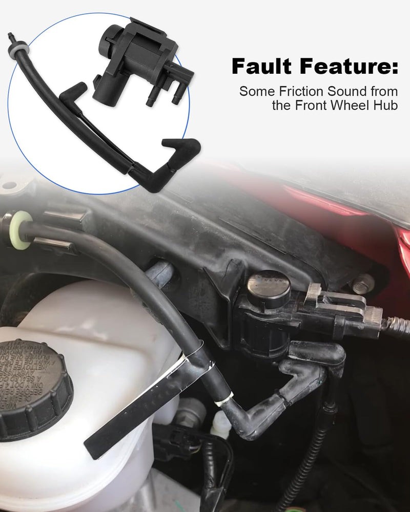 Check Valve Vacuum Hose and Vacuum Solenoid Fit for Ford F150 2015-2020, Fit for Ford Expedition 2018+, Fit for Lincoln Navigator 2018+, FL34-7A788-AD, FL3Z-3A788-B, 7L1Z-9H465-B Size2