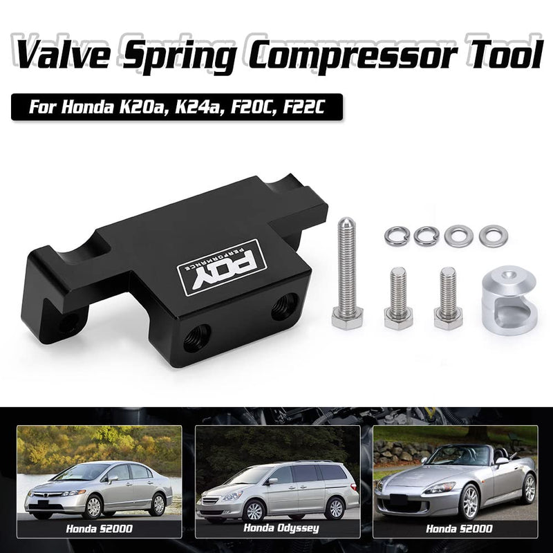 Valve Spring Compressor Tool Removal Compatible with Honda Acura K Series K20 K24 F20C F22C Black