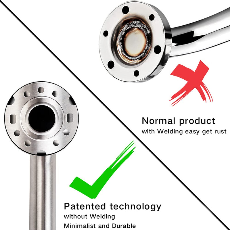 Stainless Steel Bathroom Safety Shower Grab Bar, Anti Slip Bathtubs Grab Bars,Toilet Assist Saft Handle Handrail ADA Compliant 500lbs for Handicap Elderly Senior (Brushed, 12 Inches) Brushed