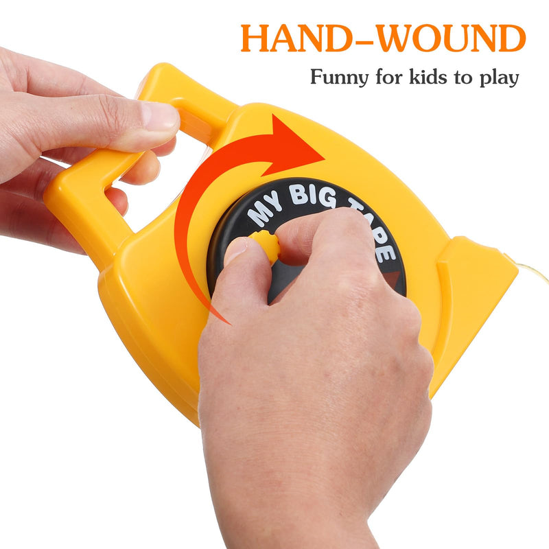 2Pack Kids Measuring Tape Retractable Tape Measure with Inch&Centimeter Kids Measuring,Ages 3+,Retractable Toy, 3. 3ft,Construction Toy,Back to School for Toddlers,Height Measurement Counting Tool