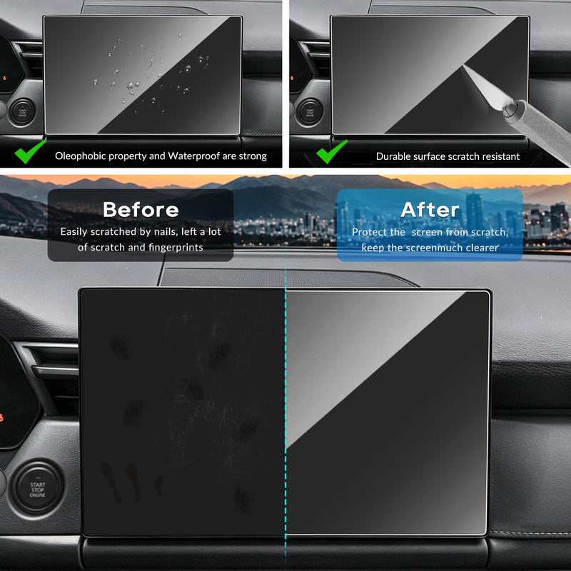 INTGET 12.9 Inch Screen Protector for 2026 Mazda CX5 Accessories Tempered Glass Central Infotainment Touchscreen Protector Navigation Touch Screen Protective Film for 2026 Mazda CX-5 Accessories for 12.9 inch