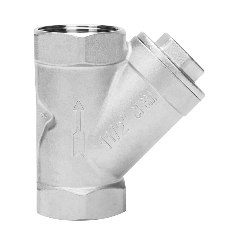 1-1/2 Inch Wye Strainer 100 Mesh Screen Filter Valve - 800 WOG SUS316 CF8M 1-1/2 Inch