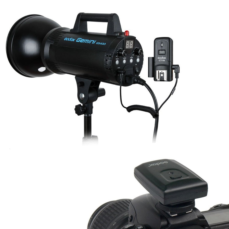 Godox CT-16 16 Channels Wireless Radio Flash Trigger for Canon Nikon Pentax DSLR Camera Studio Flash (Transmitter + Receiver)