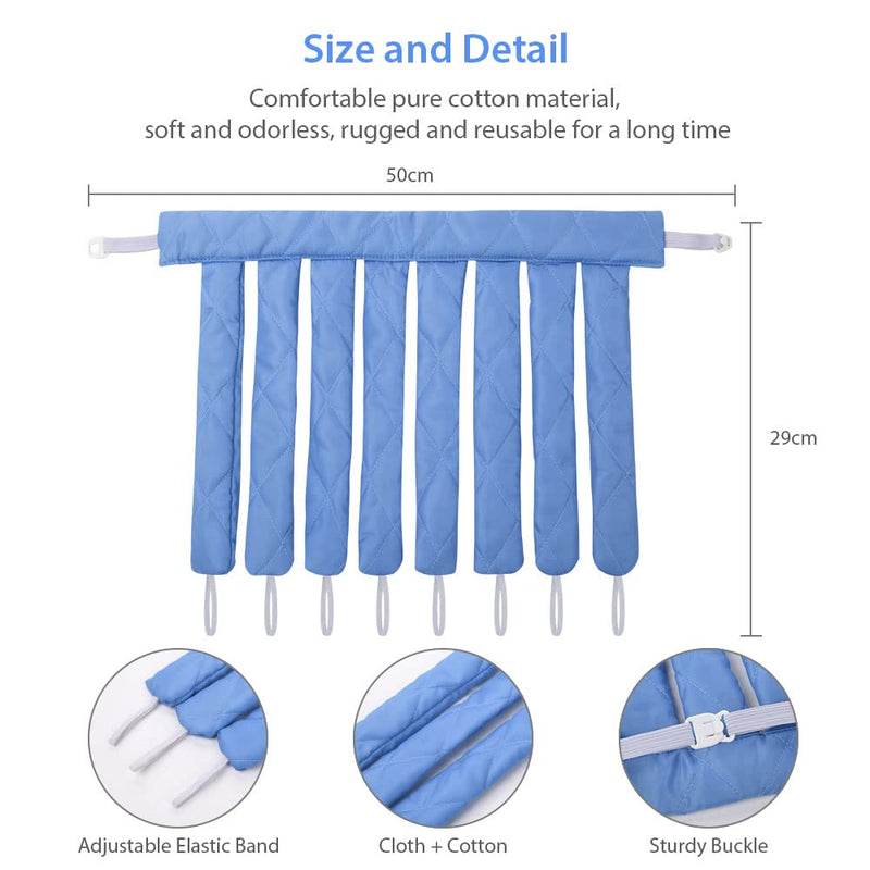  [AUSTRALIA] - URAQT Heatless Curling Rod Headband, Octopus Design No Heat Hair Curlers for Long Hair, Soft Sleeping Overnight Silk Ribbon Hair Rollers Lazy Curler Set DIY Hair Styling Tools (Blue) (Pack of 2) Blue 1 count (Pack of 2)