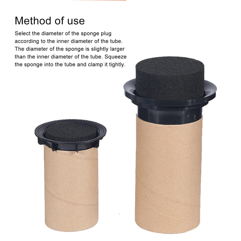 Tangxi Speaker Port Tube Sponge, 2Pcs 72mm Dia 60mm Height Sponge Foam Plug for Bass Port, with Air Noise Reduction to Enhance Bass Sound for Speaker Box Cabinet