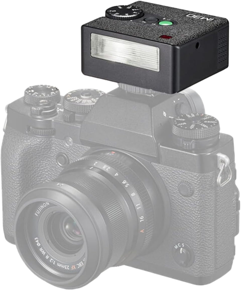Godox iM30 Mini Flash for Single-Contact Hotshoe Cameras | Compatible Canon, Nikon, Sony, Fuji, Olympus, 7-Level Power Adjustment, 230 Full Power Flashes, S1/S2 Optical Slave Modes