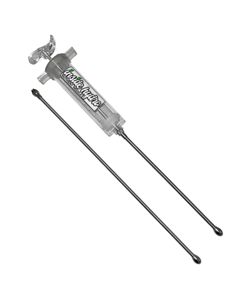 Nute Needle Kit 100ml Syringe 8"" & 14"" Needles - Inside Hydro, Clear