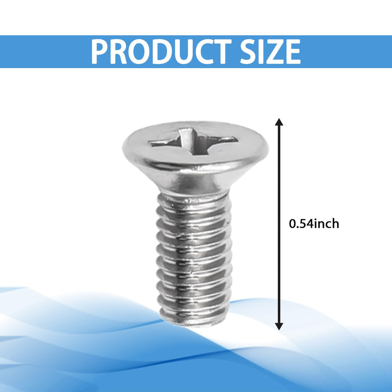 12PCS Rotor Screws Brake Rotor Retaining Screw, Brake Disc Rotor Screws 93600-06014-0H- for Front and Rear for Honda, Acura, Hyundai, Kia Models, Stainless Steel Retaining Hardware Bolts 12PCS