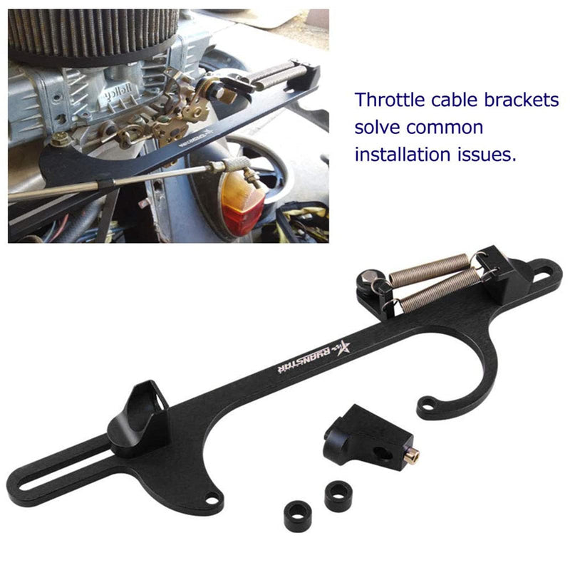 Ryanstar Throttle Cable Bracket 4150 4160 Series Throttle Brackets Billet Adjustable Aluminum Black Fit 4150/4160