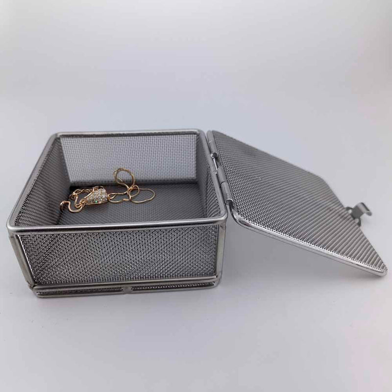 Carligo Ultrasonic Cleaner Baskets for Small Parts, Mini Mesh Basket for Steam Jewelry Cleaner Ultrasonic Machine, Stainless Steel Mesh Ball for Sonic Jewelry Cleaner Solution （4" x 4" x 2"） 4" x 4" x 2"