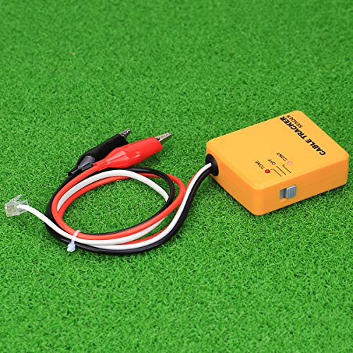 Cable Finder Tone Generator Probe Tracer Wire Tracker Cable Circuit Tester Features Alligator Clips RJ11 Plug Finding Tool