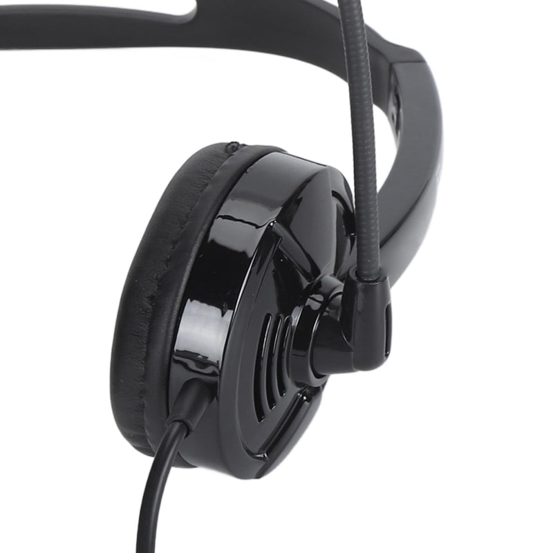 Professional Noise Reduction Telephone Headset for Office Business Telemarketing | USB/3.5mm PC Headset with Mute & HandsFree, OverEar Headphones for Calls