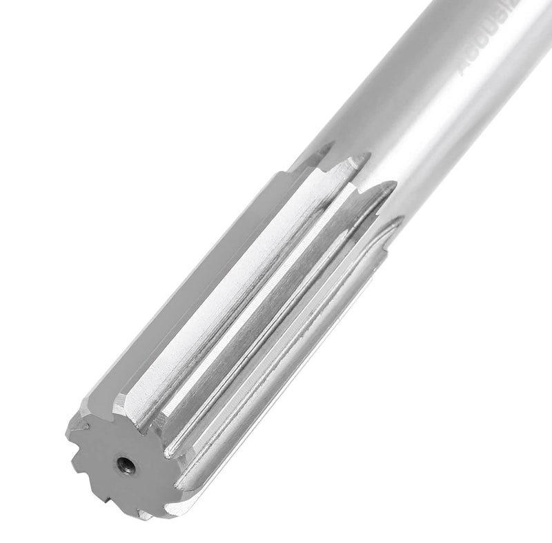 Accusize Industrial Tools 1'' H.S.S. M2 Straight Shank Straight Flute Chucking Reamer, Flute Length 2-3/4'', Oal 10-1/2'', 8 Flute, 5015-0285 | 1" HSS M2 Straight Shank Straight Flute Chucking Reamer, Flt Len 2-3/4", OAL 10-1/2", Right Hand Cut, 8 Flute