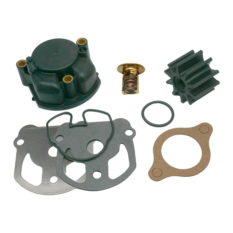 Boat Marine 984461 Water Pump Impeller Kit with 383307 Thermostat Kit for OMC Cobra 4.3 5.0 5.7 5.8 7.5 L 1986-1993 Stern Drive Replace 18-3348 18-3677