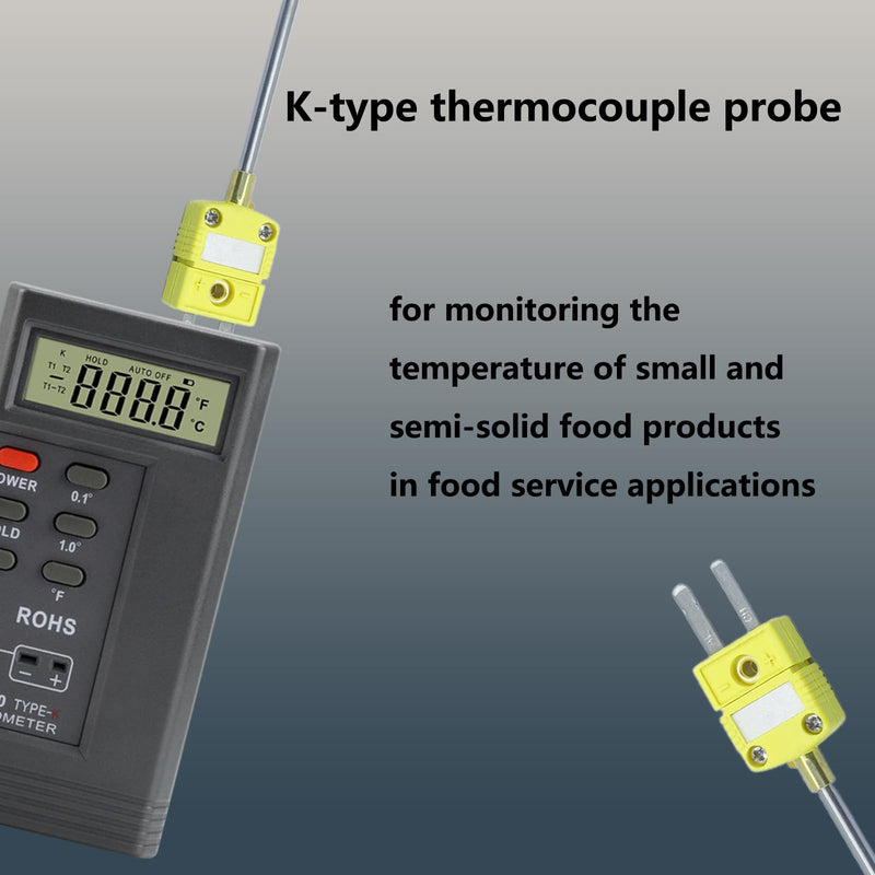 50207-K K-Type thermocouple Probe Temperature Range -50°F to 2000°F Probe Length 6“/0.12”