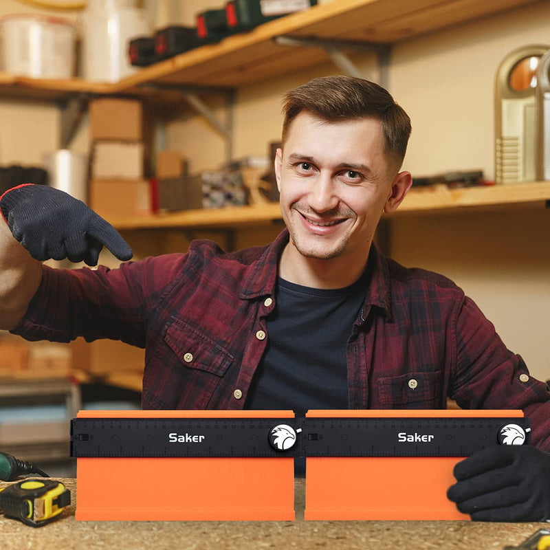 Saker Contour Gauge Profile Tool- Adjustable Lock-Precisely Copy Irregular Shape Duplicator (Unlimited Connection) Unlimited Connection