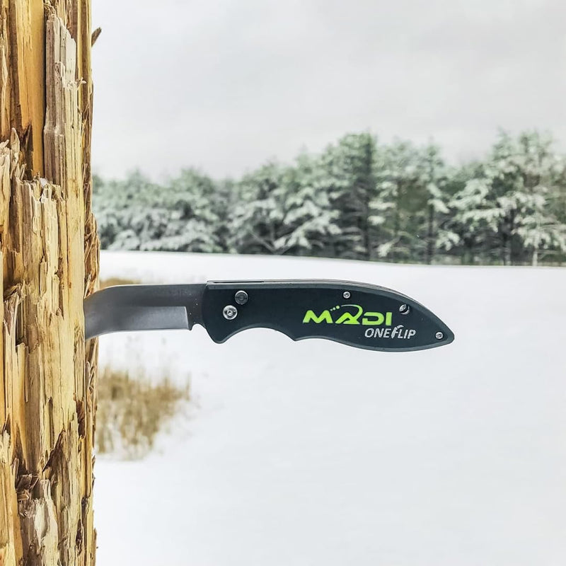 MADI PTOLK-1P OneFlip Lineman Knife (Pointed), Stainless steel